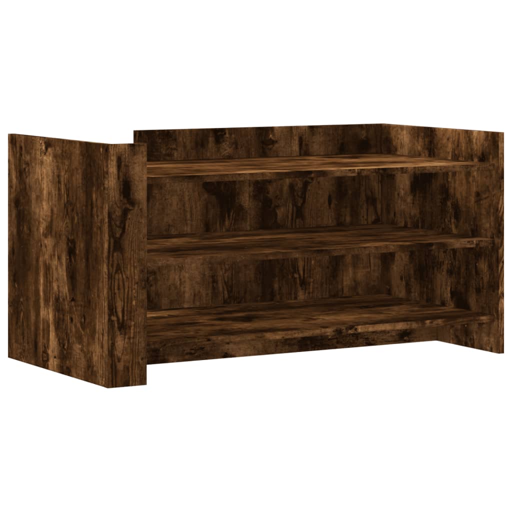 Salontafel 100x50x50 cm bewerkt hout gerookt eikenkleurig is nu te koop bij PeponiXL, paradijselijk wonen!