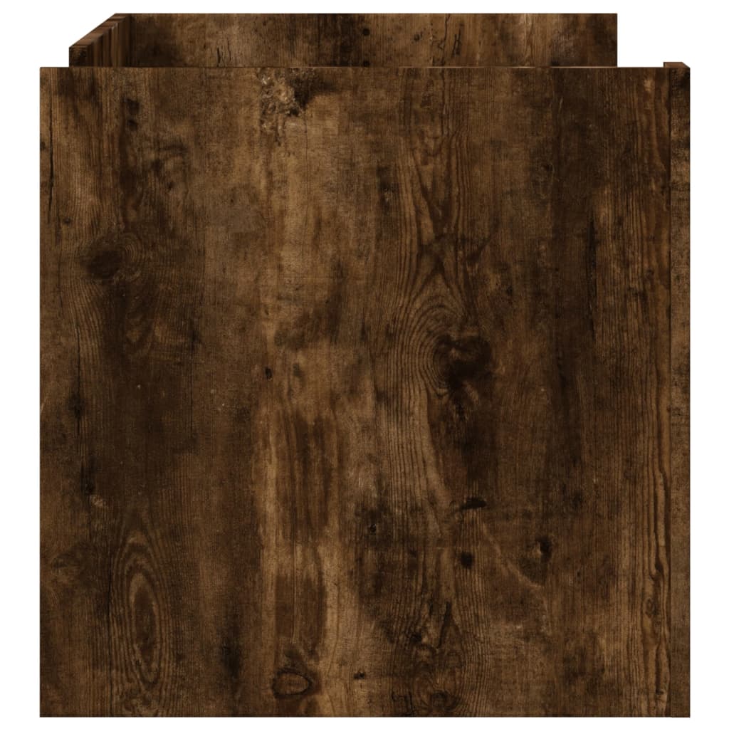 Salontafel 100x50x50 cm bewerkt hout gerookt eikenkleurig is nu te koop bij PeponiXL, paradijselijk wonen!