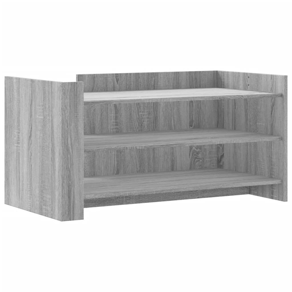 Salontafel 100x50x50 cm bewerkt hout grijs sonoma eikenkleur is nu te koop bij PeponiXL, paradijselijk wonen!