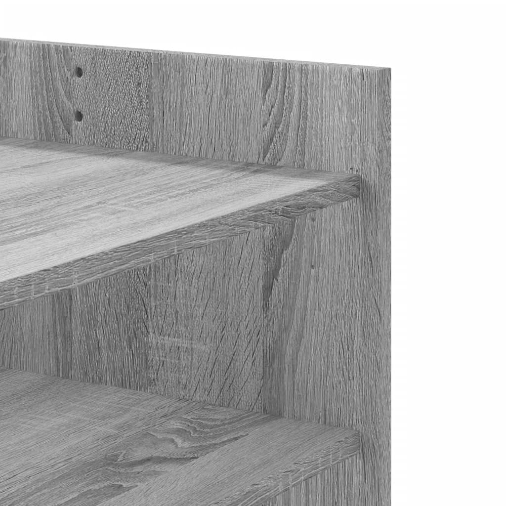 Salontafel 100x50x50 cm bewerkt hout grijs sonoma eikenkleur is nu te koop bij PeponiXL, paradijselijk wonen!