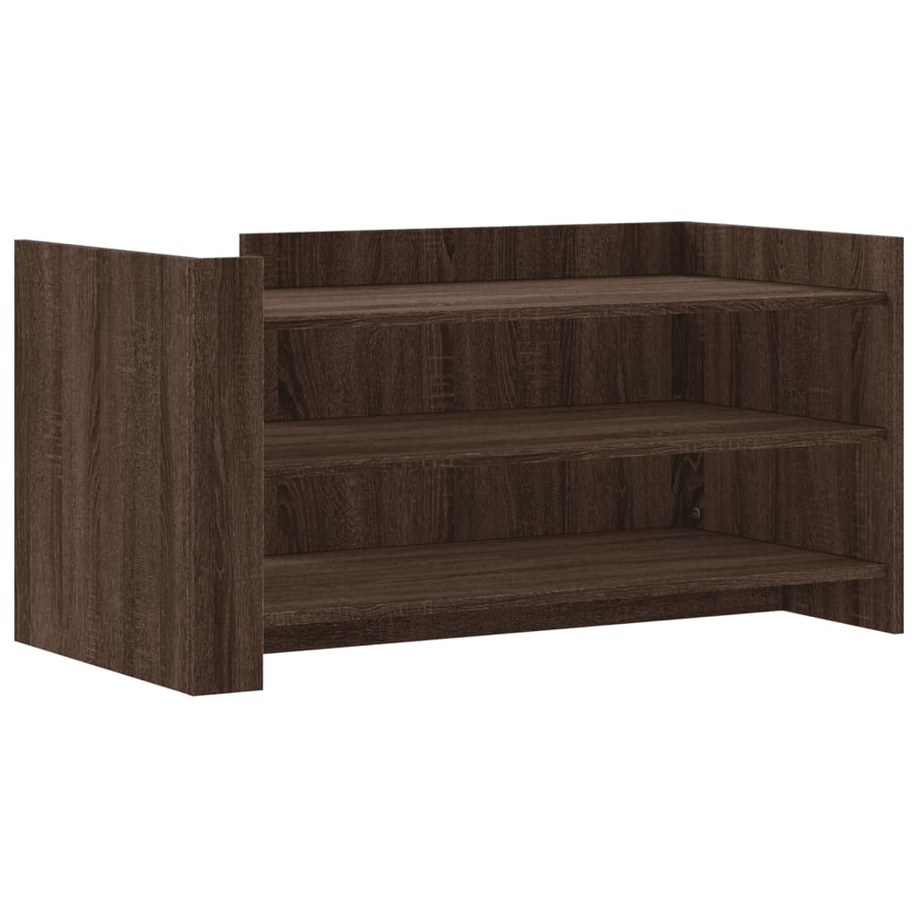 Salontafel 100x50x50 cm bewerkt hout bruin eikenkleurig is nu te koop bij PeponiXL, paradijselijk wonen!