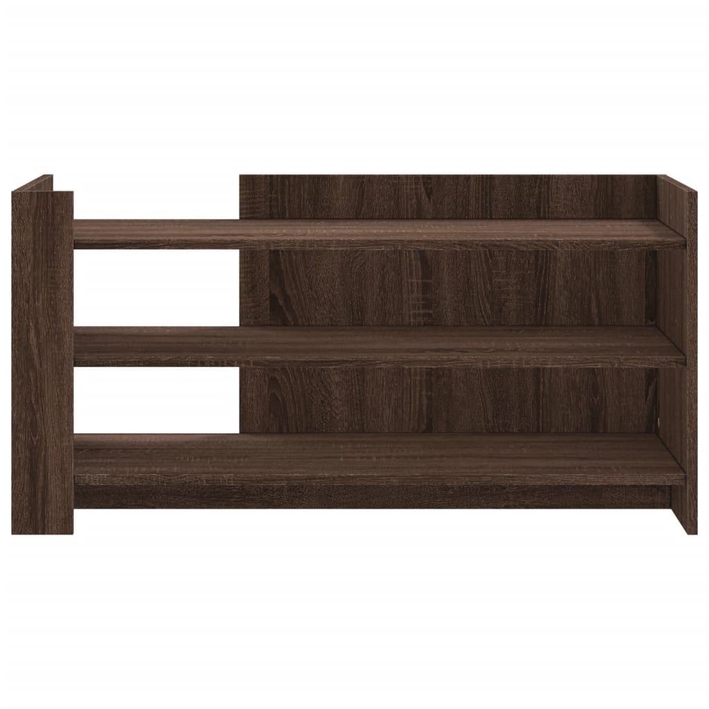 Salontafel 100x50x50 cm bewerkt hout bruin eikenkleurig is nu te koop bij PeponiXL, paradijselijk wonen!