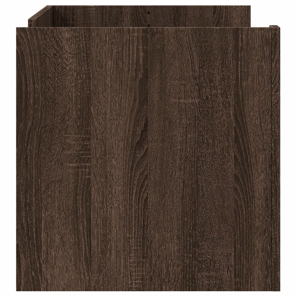 Salontafel 100x50x50 cm bewerkt hout bruin eikenkleurig is nu te koop bij PeponiXL, paradijselijk wonen!