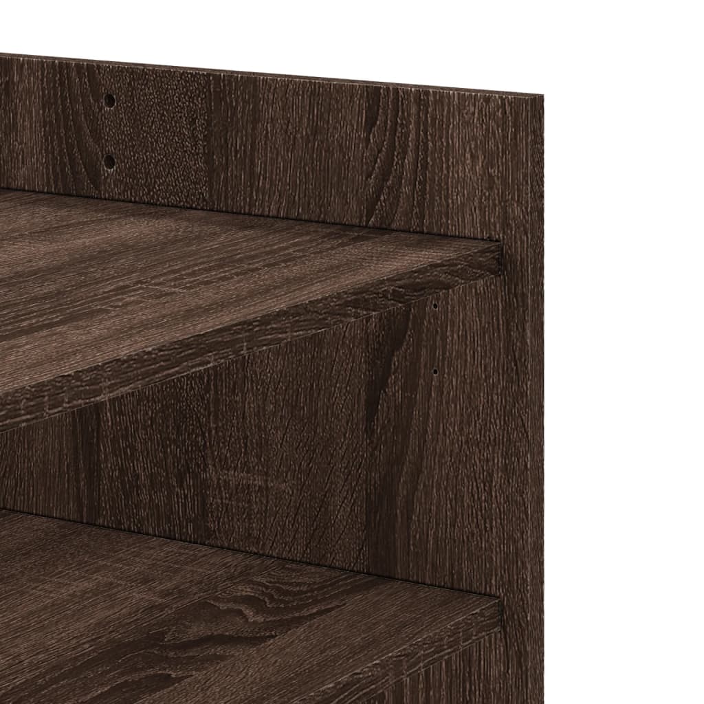 Salontafel 100x50x50 cm bewerkt hout bruin eikenkleurig is nu te koop bij PeponiXL, paradijselijk wonen!