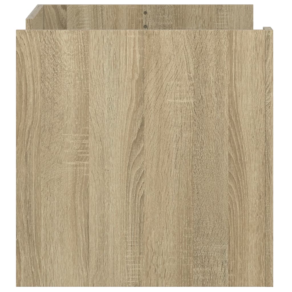 Salontafel 80x50x50 cm bewerkt hout sonoma eikenkleurig is nu te koop bij PeponiXL, paradijselijk wonen!
