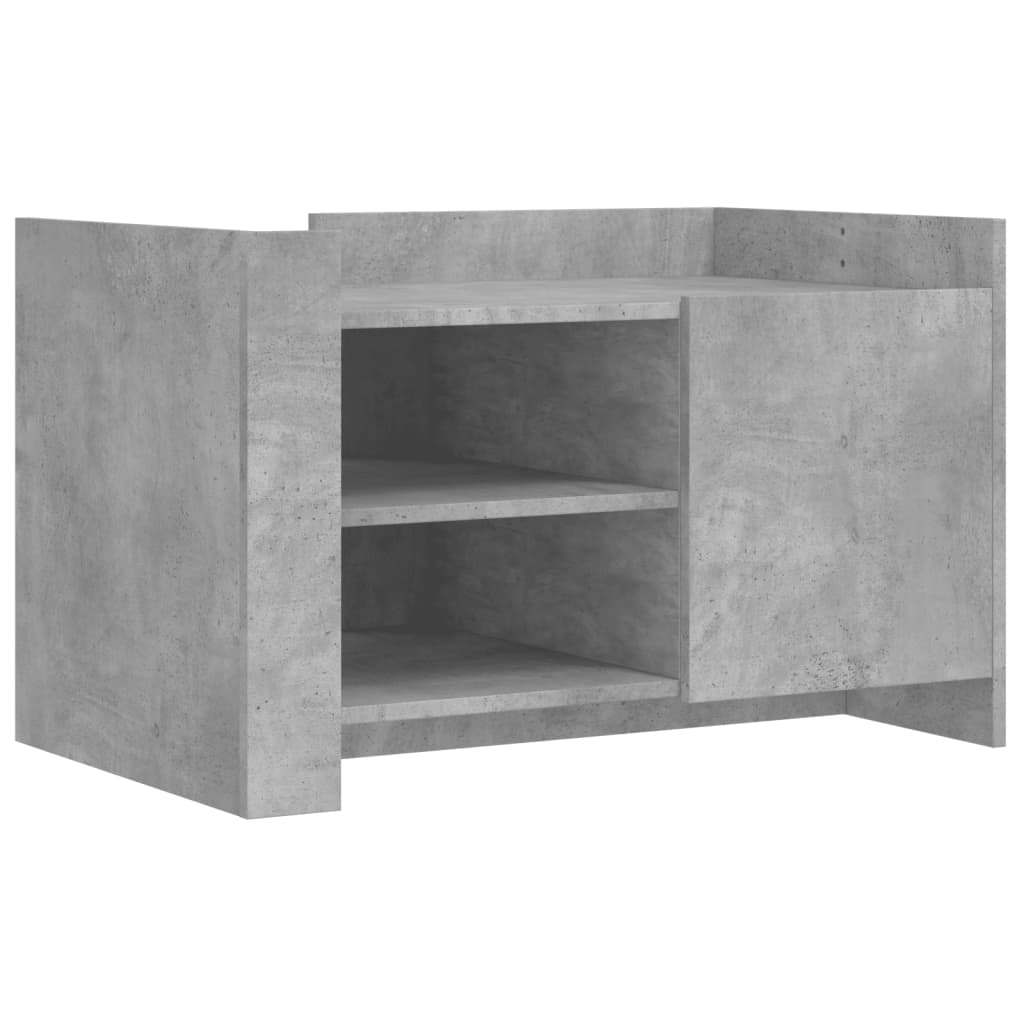Salontafel 80x50x50 cm bewerkt hout betongrijs is nu te koop bij PeponiXL, paradijselijk wonen!