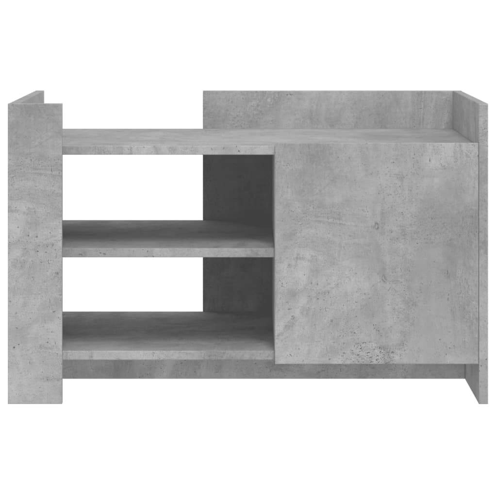 Salontafel 80x50x50 cm bewerkt hout betongrijs is nu te koop bij PeponiXL, paradijselijk wonen!