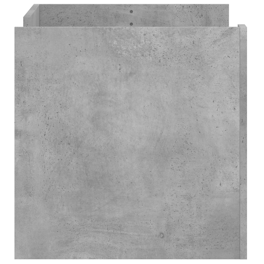Salontafel 80x50x50 cm bewerkt hout betongrijs is nu te koop bij PeponiXL, paradijselijk wonen!