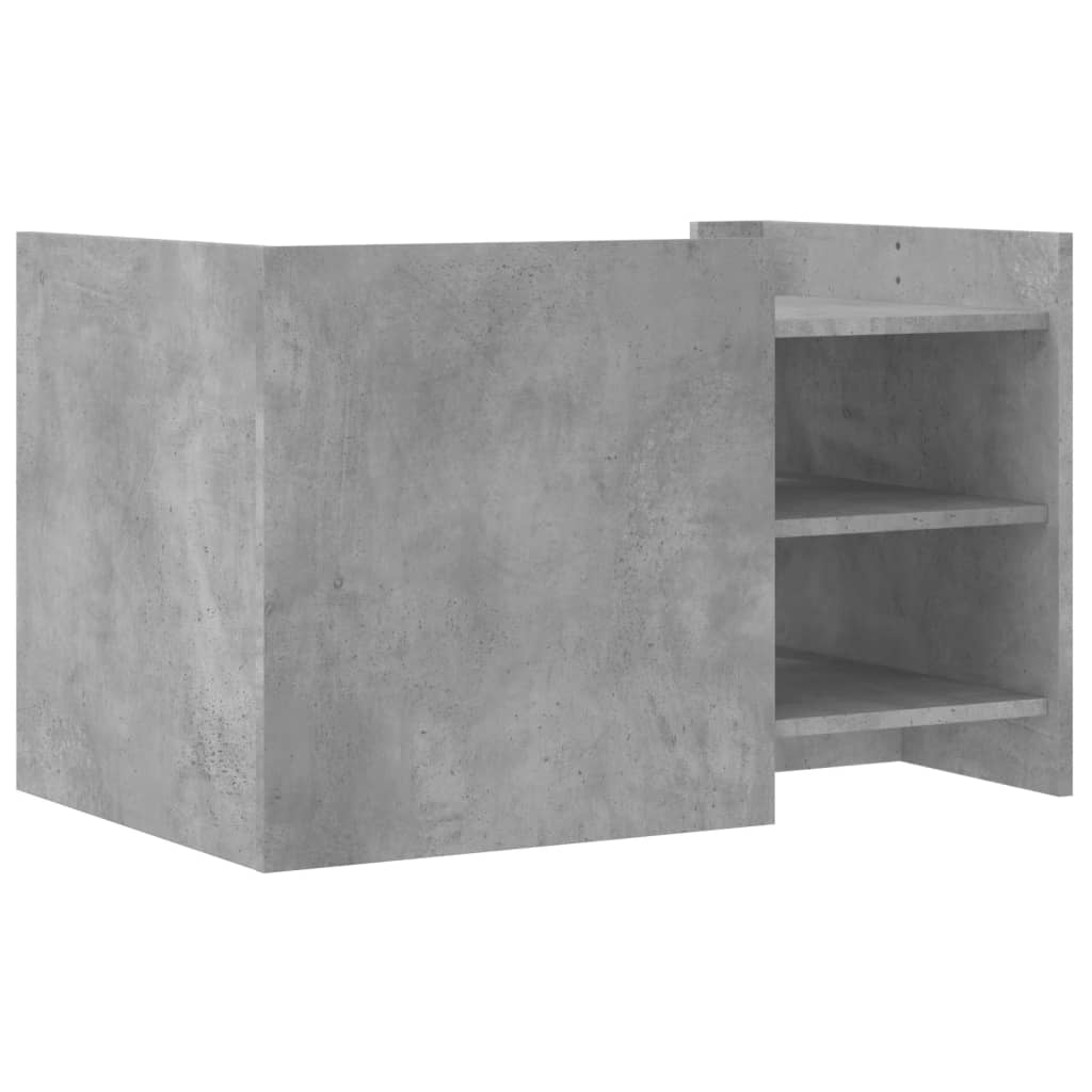 Salontafel 80x50x50 cm bewerkt hout betongrijs is nu te koop bij PeponiXL, paradijselijk wonen!