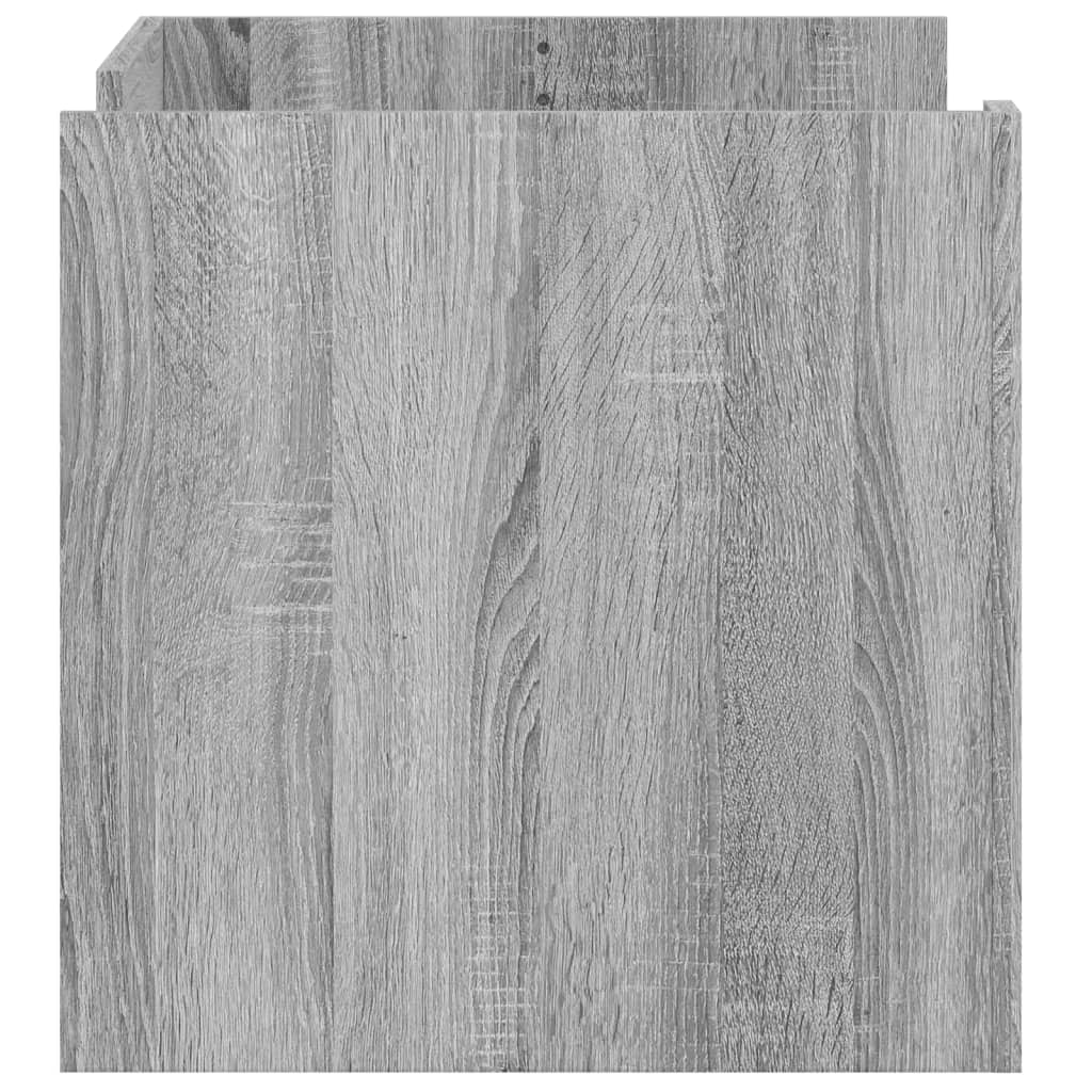 Salontafel 80x50x50 cm bewerkt hout grijs sonoma eikenkleur is nu te koop bij PeponiXL, paradijselijk wonen!