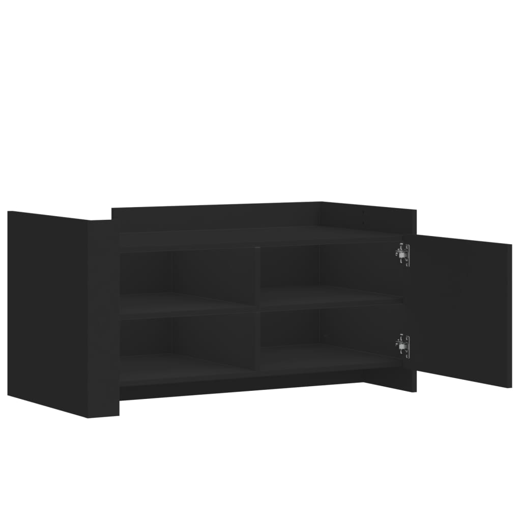 Salontafel 100x50x50 cm bewerkt hout zwart is nu te koop bij PeponiXL, paradijselijk wonen!