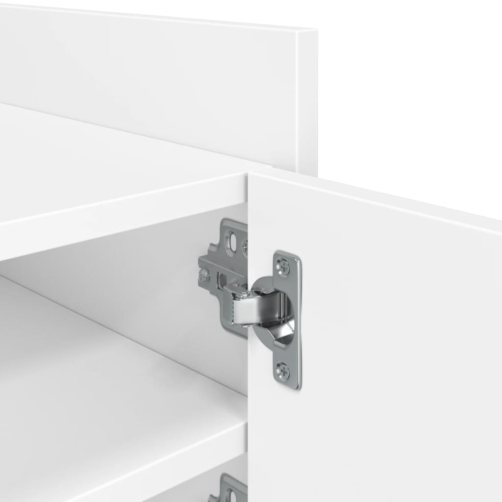 Tv-meubel 80x35x40 cm bewerkt hout wit is nu te koop bij PeponiXL, paradijselijk wonen!