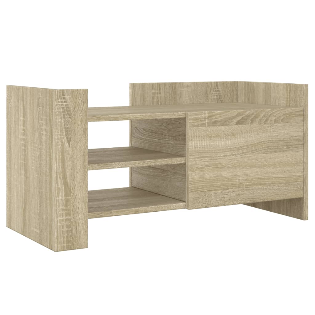 Tv-meubel 80x35x40 cm bewerkt hout sonoma eikenkleurig is nu te koop bij PeponiXL, paradijselijk wonen!