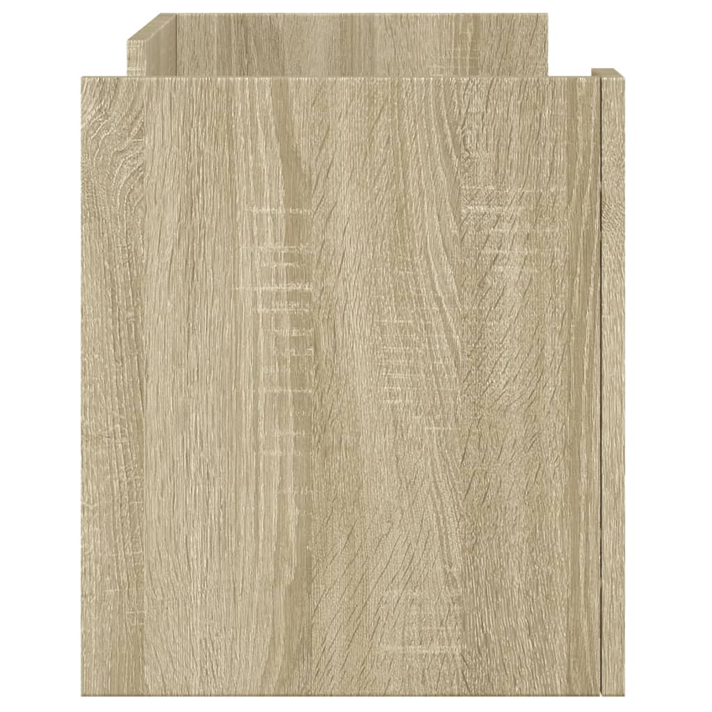 Tv-meubel 80x35x40 cm bewerkt hout sonoma eikenkleurig is nu te koop bij PeponiXL, paradijselijk wonen!