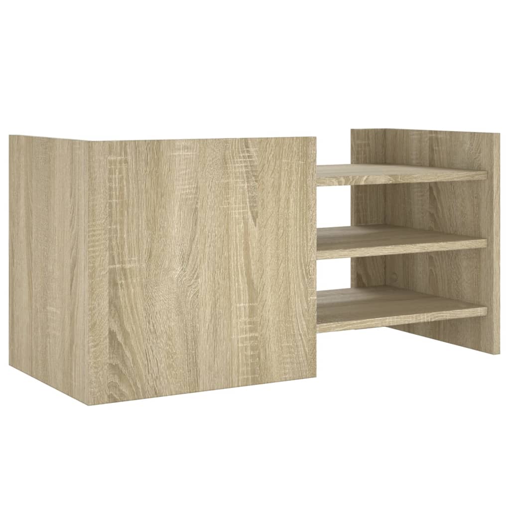 Tv-meubel 80x35x40 cm bewerkt hout sonoma eikenkleurig is nu te koop bij PeponiXL, paradijselijk wonen!