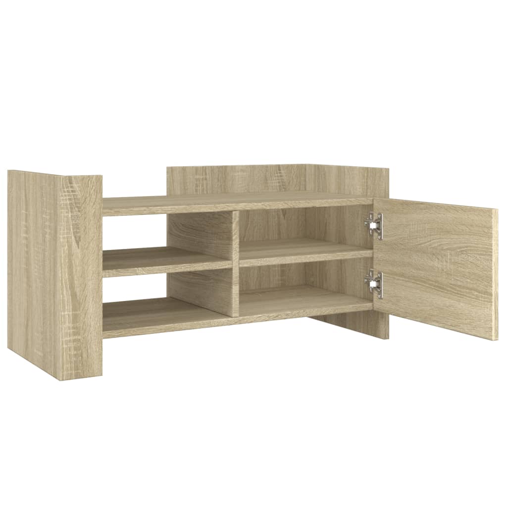Tv-meubel 80x35x40 cm bewerkt hout sonoma eikenkleurig is nu te koop bij PeponiXL, paradijselijk wonen!