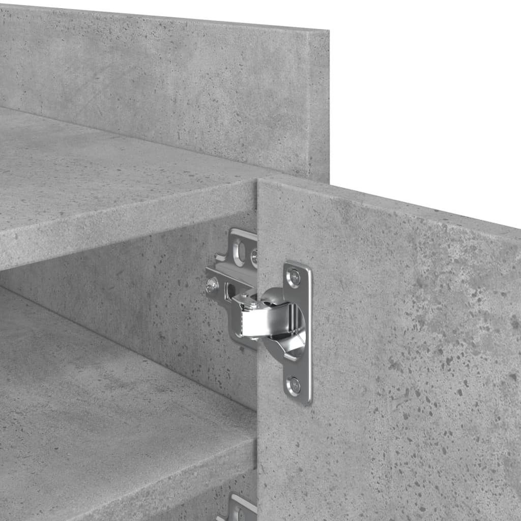 Tv-meubel 80x35x40 cm bewerkt hout betongrijs is nu te koop bij PeponiXL, paradijselijk wonen!