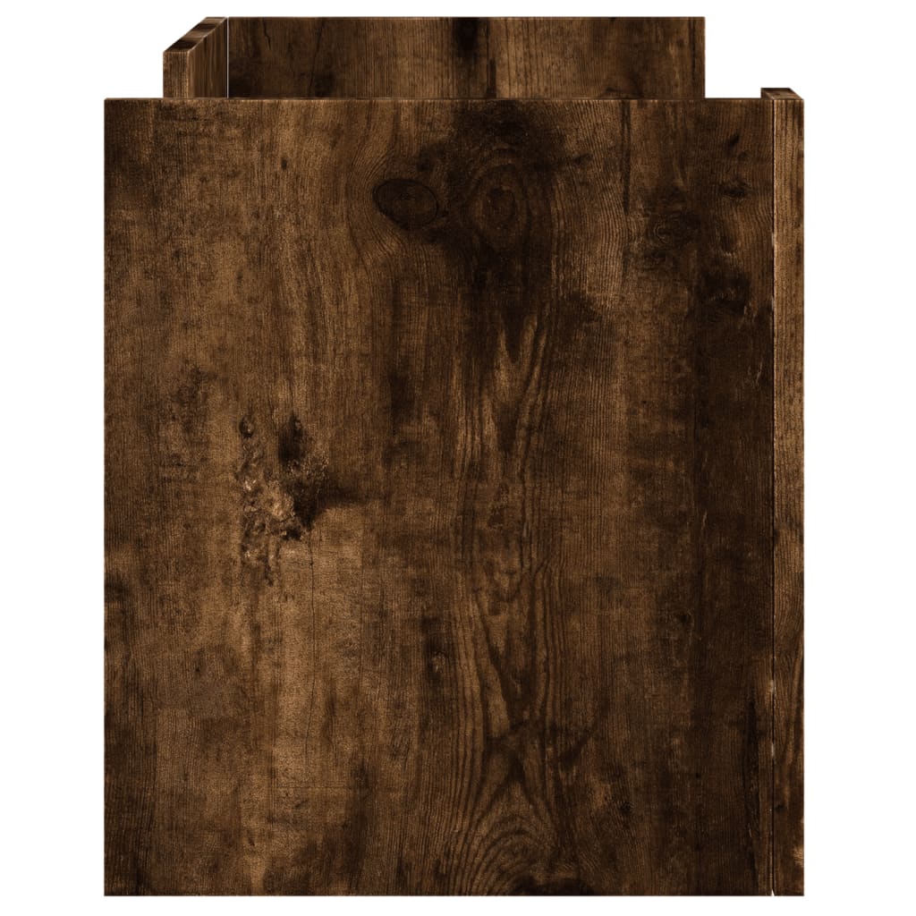 Tv-meubel 80x35x40 cm bewerkt hout gerookt eikenkleurig is nu te koop bij PeponiXL, paradijselijk wonen!