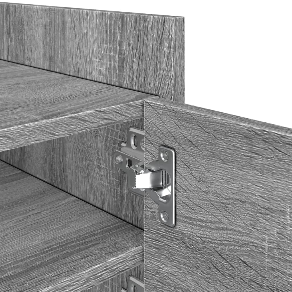 Tv-meubel 80x35x40 cm bewerkt hout grijs sonoma eikenkleurig is nu te koop bij PeponiXL, paradijselijk wonen!