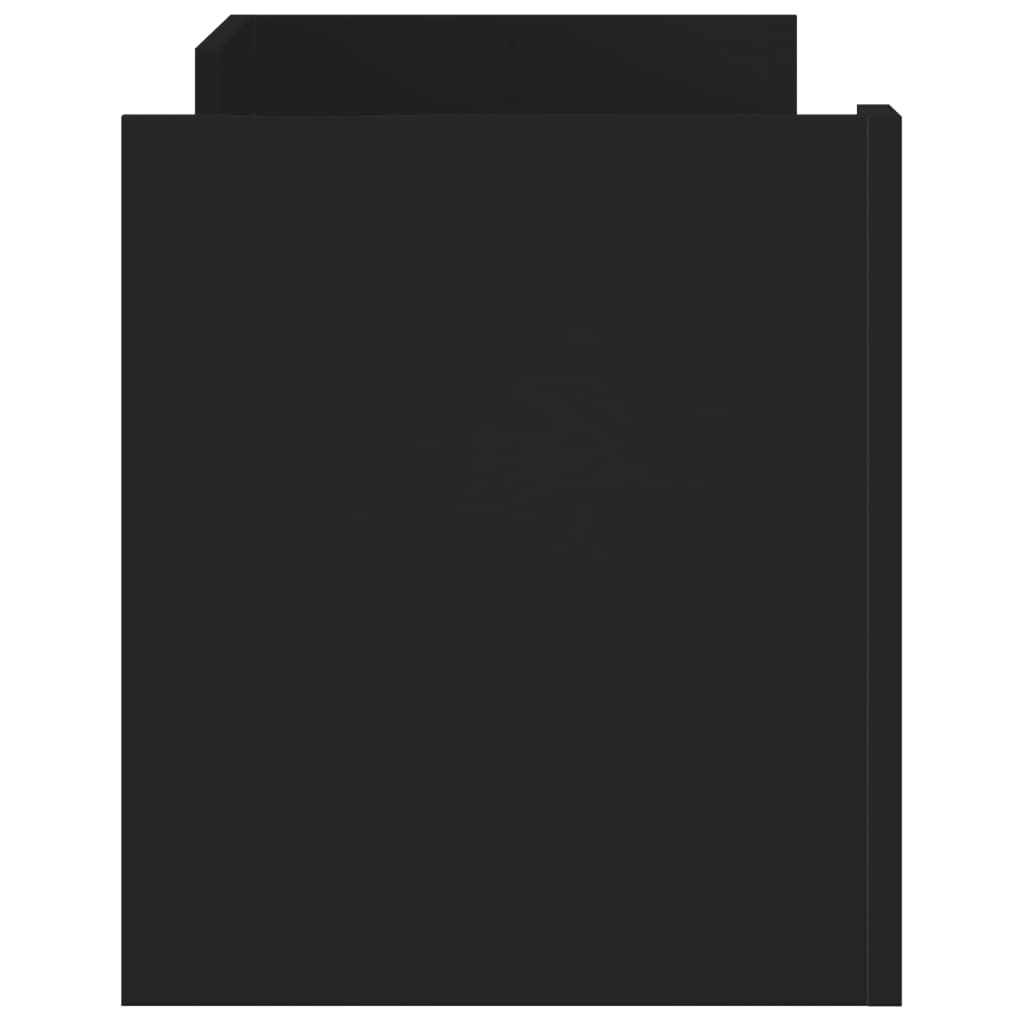 Tv-meubel 100x35x40 cm bewerkt hout zwart is nu te koop bij PeponiXL, paradijselijk wonen!