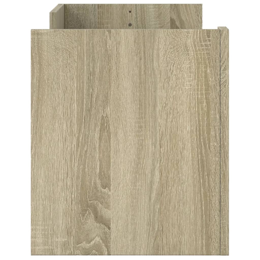 Tv-meubel 100x35x40 cm bewerkt hout sonoma eikenkleurig is nu te koop bij PeponiXL, paradijselijk wonen!