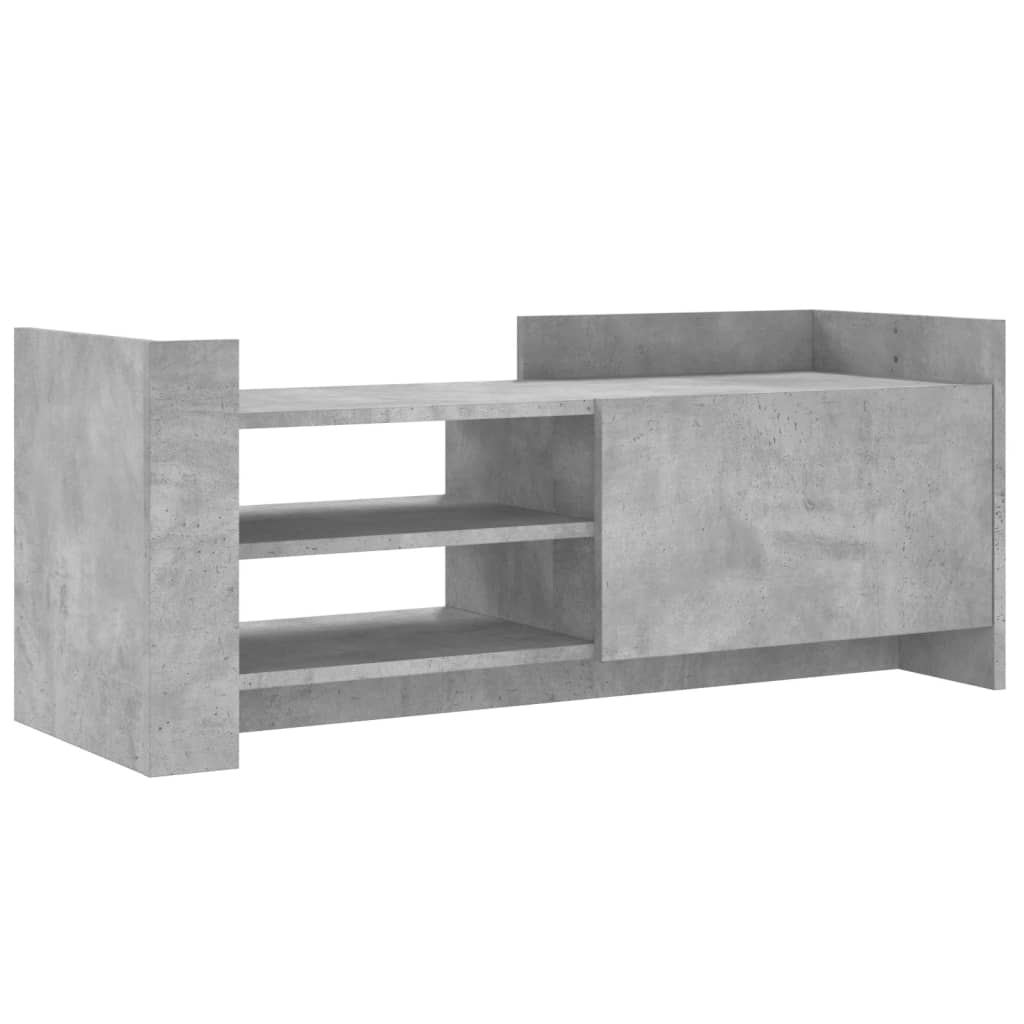 Tv-meubel 100x35x40 cm bewerkt hout betongrijs is nu te koop bij PeponiXL, paradijselijk wonen!