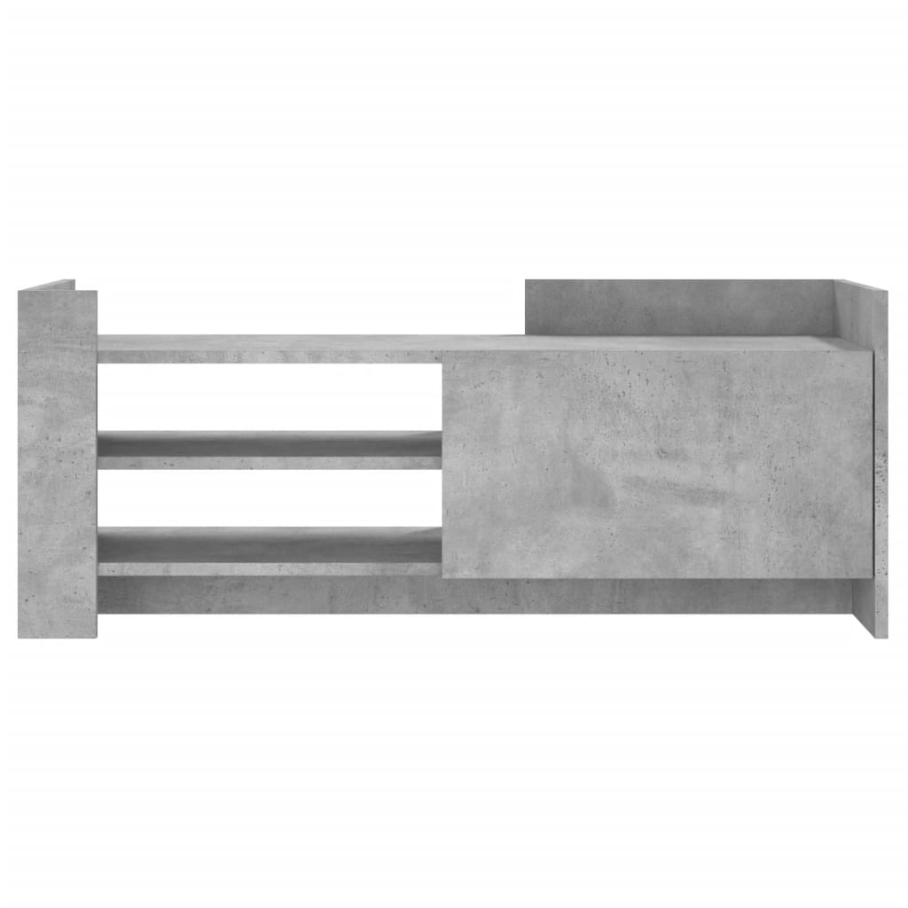 Tv-meubel 100x35x40 cm bewerkt hout betongrijs is nu te koop bij PeponiXL, paradijselijk wonen!