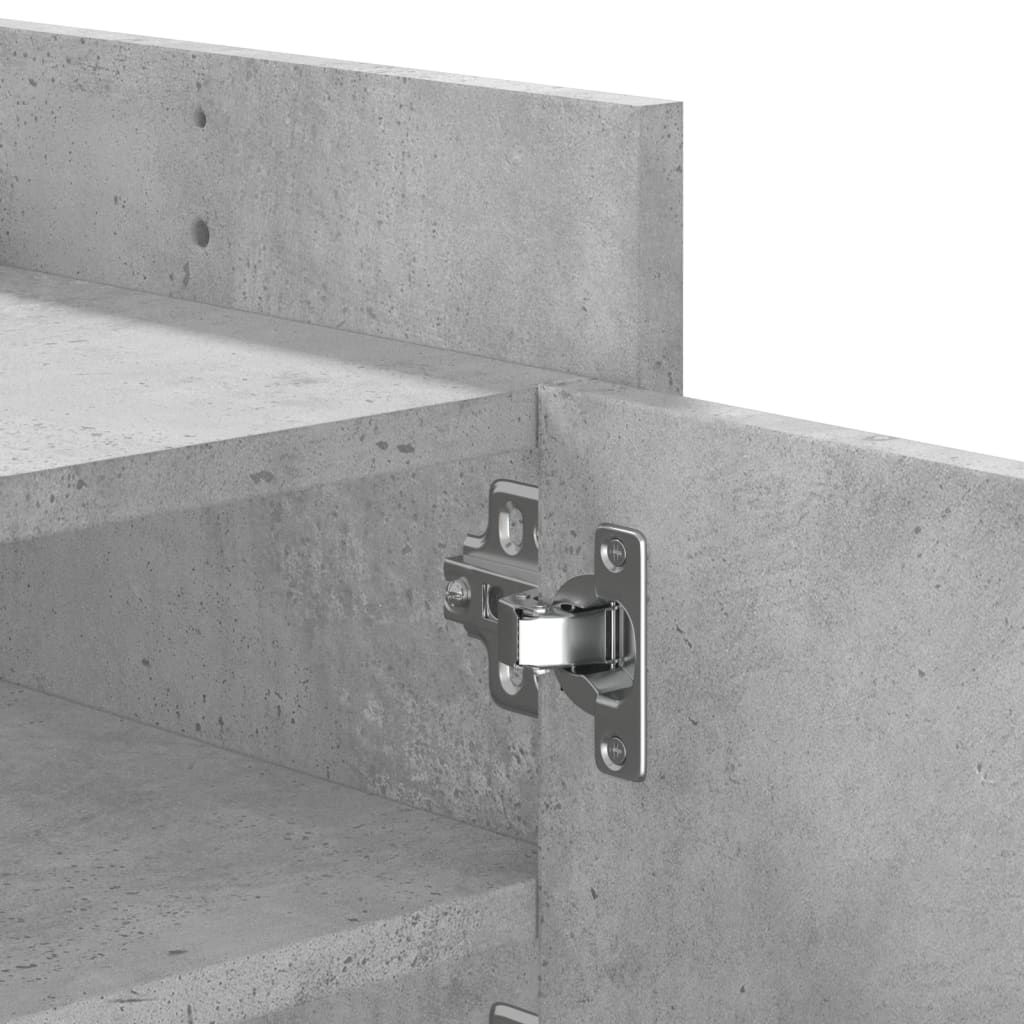 Tv-meubel 100x35x40 cm bewerkt hout betongrijs is nu te koop bij PeponiXL, paradijselijk wonen!