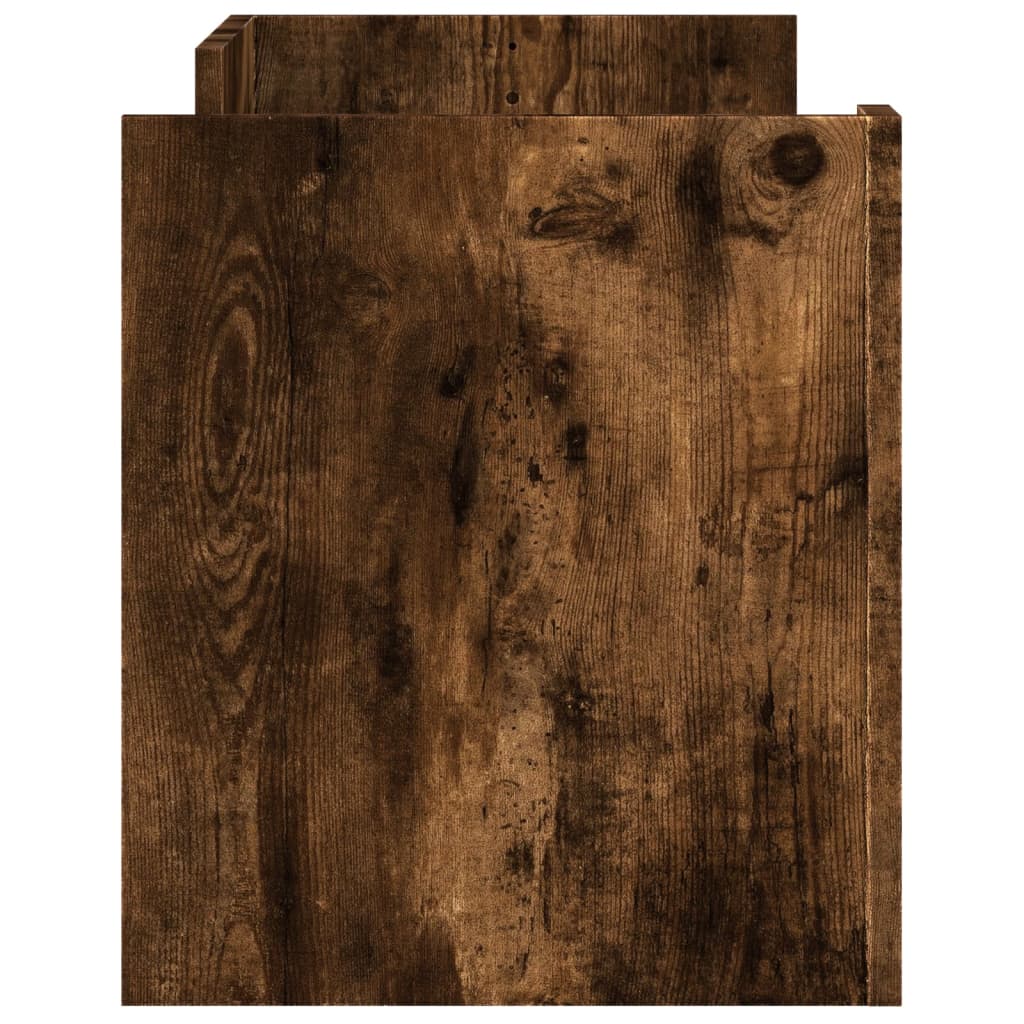 Tv-meubel 100x35x40 cm bewerkt hout gerookt eikenkleurig is nu te koop bij PeponiXL, paradijselijk wonen!