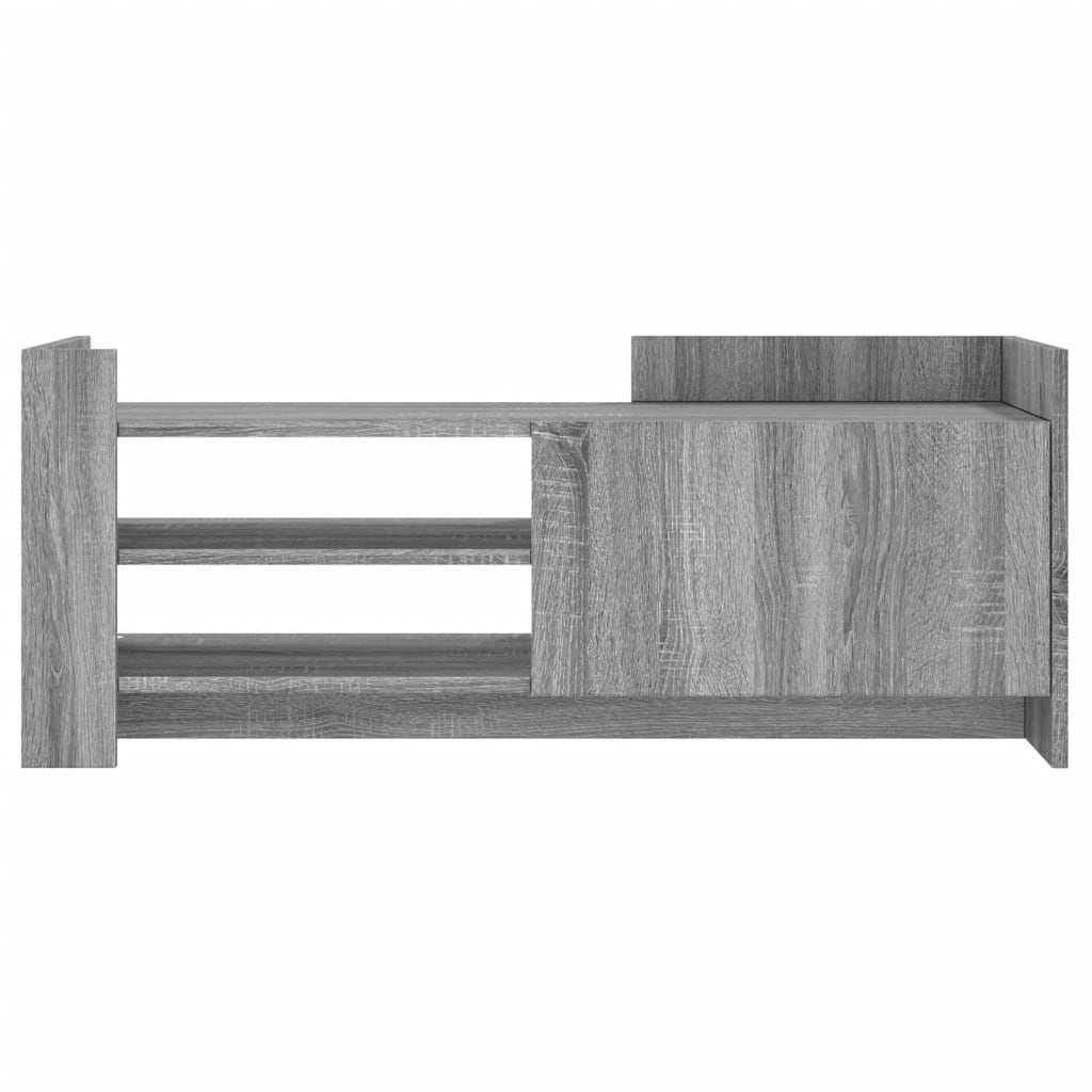 Tv-meubel 100x35x40 cm bewerkt hout grijs sonoma eikenkleurig is nu te koop bij PeponiXL, paradijselijk wonen!