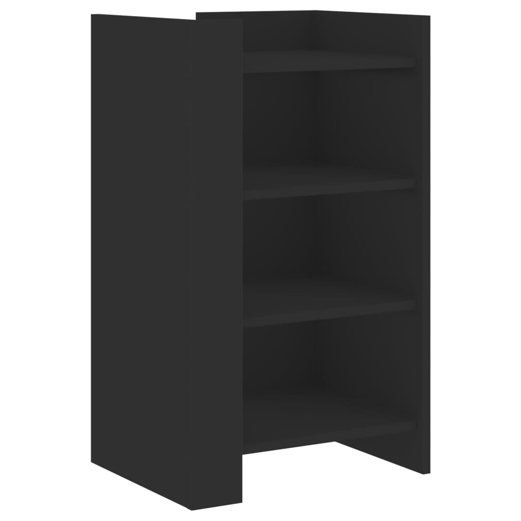 Dressoir 45x35x75 cm bewerkt hout zwart is nu te koop bij PeponiXL, paradijselijk wonen!