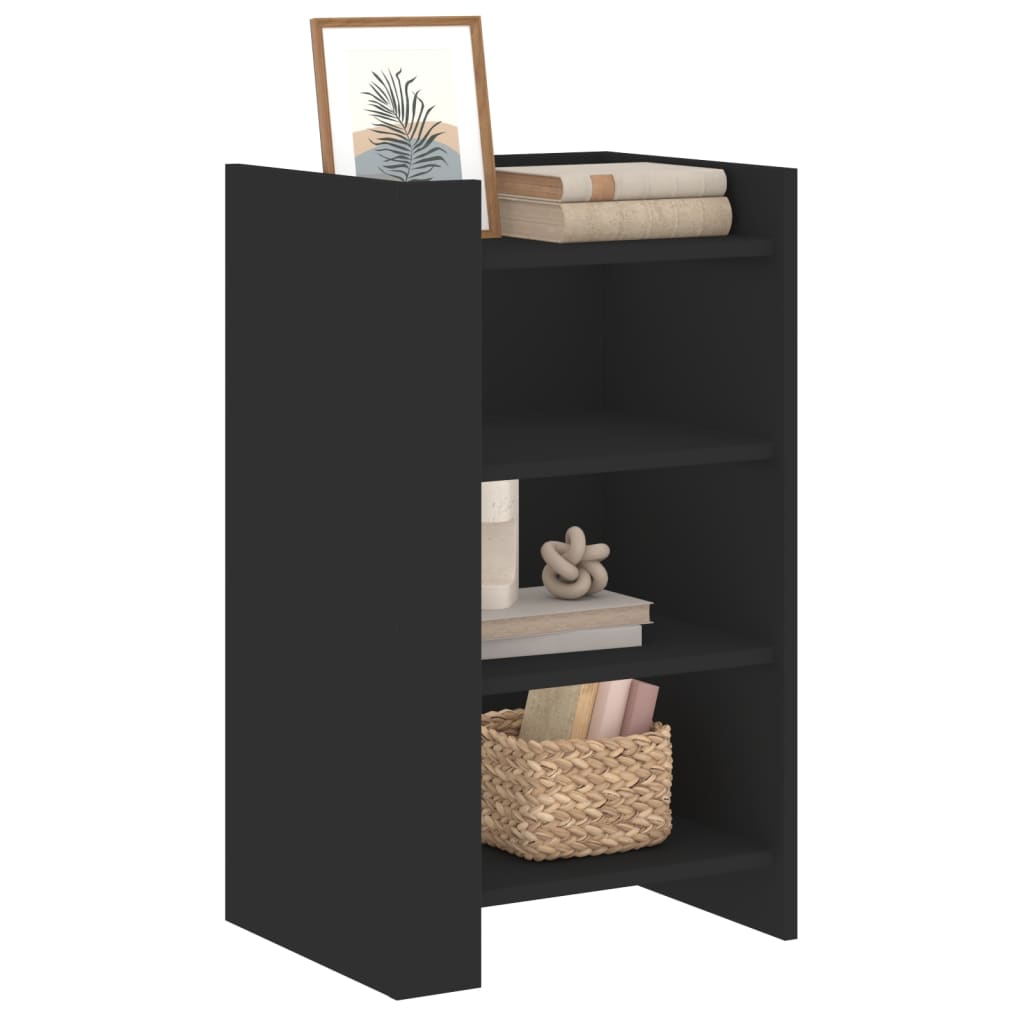 Dressoir 45x35x75 cm bewerkt hout zwart is nu te koop bij PeponiXL, paradijselijk wonen!