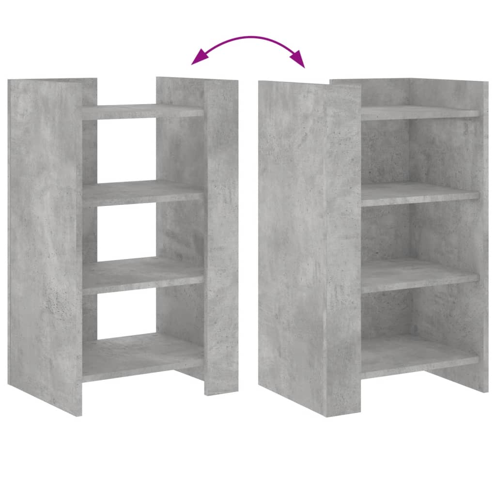Dressoir 45x35x75 cm bewerkt hout betongrijs is nu te koop bij PeponiXL, paradijselijk wonen!