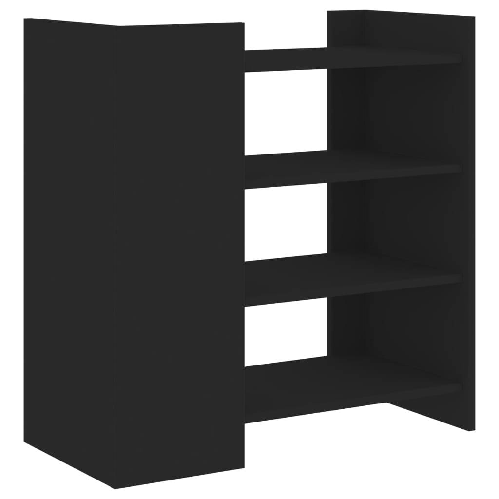 Dressoir 73,5x35x75 cm bewerkt hout zwart is nu te koop bij PeponiXL, paradijselijk wonen!