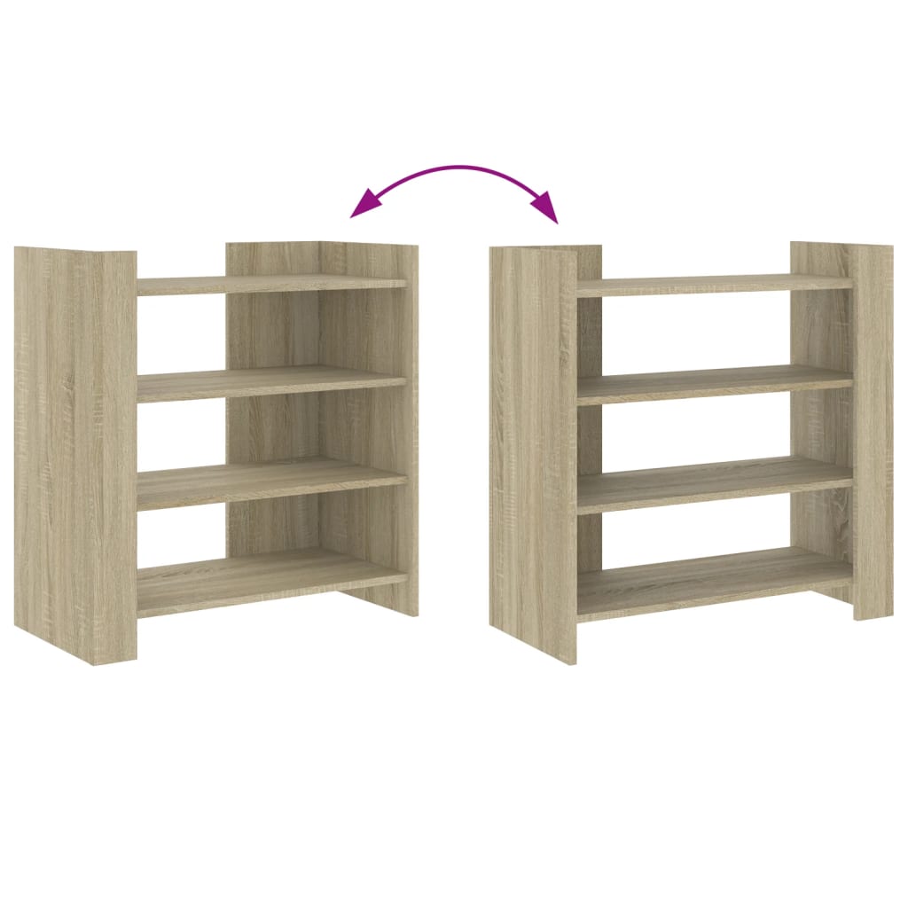 Dressoir 73,5x35x75 cm bewerkt hout sonoma eikenkleurig is nu te koop bij PeponiXL, paradijselijk wonen!