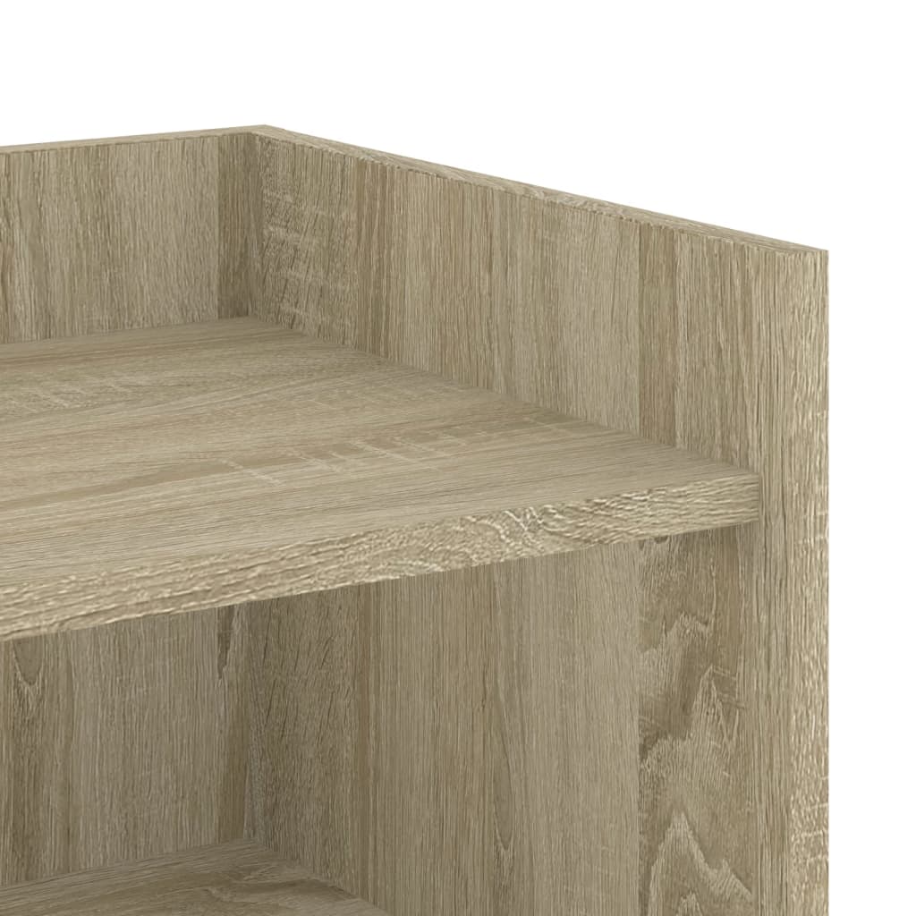 Dressoir 73,5x35x75 cm bewerkt hout sonoma eikenkleurig is nu te koop bij PeponiXL, paradijselijk wonen!