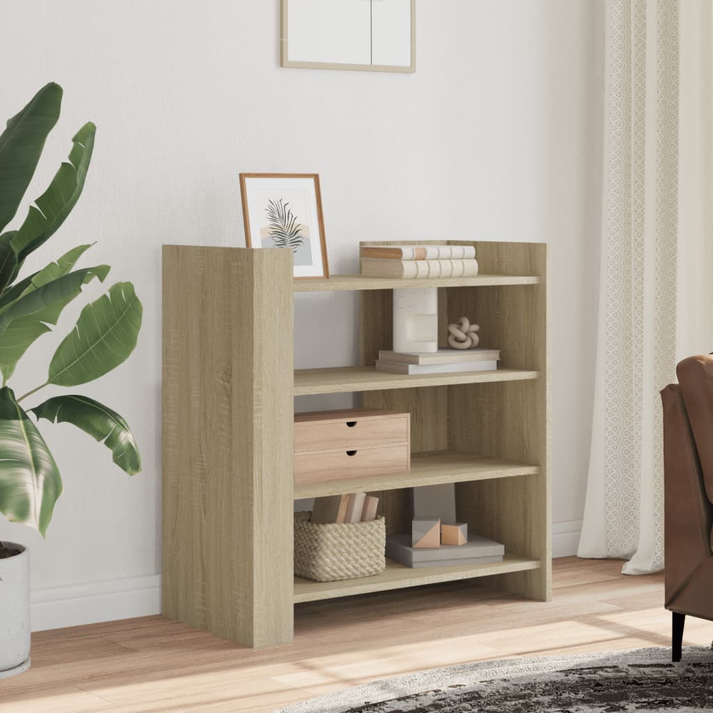 Dressoir 73,5x35x75 cm bewerkt hout sonoma eikenkleurig is nu te koop bij PeponiXL, paradijselijk wonen!