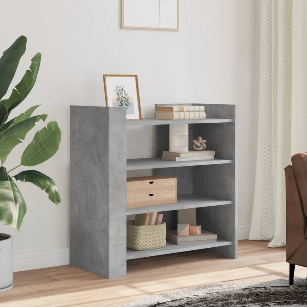 Dressoir 73,5x35x75 cm bewerkt hout betongrijs is nu te koop bij PeponiXL, paradijselijk wonen!