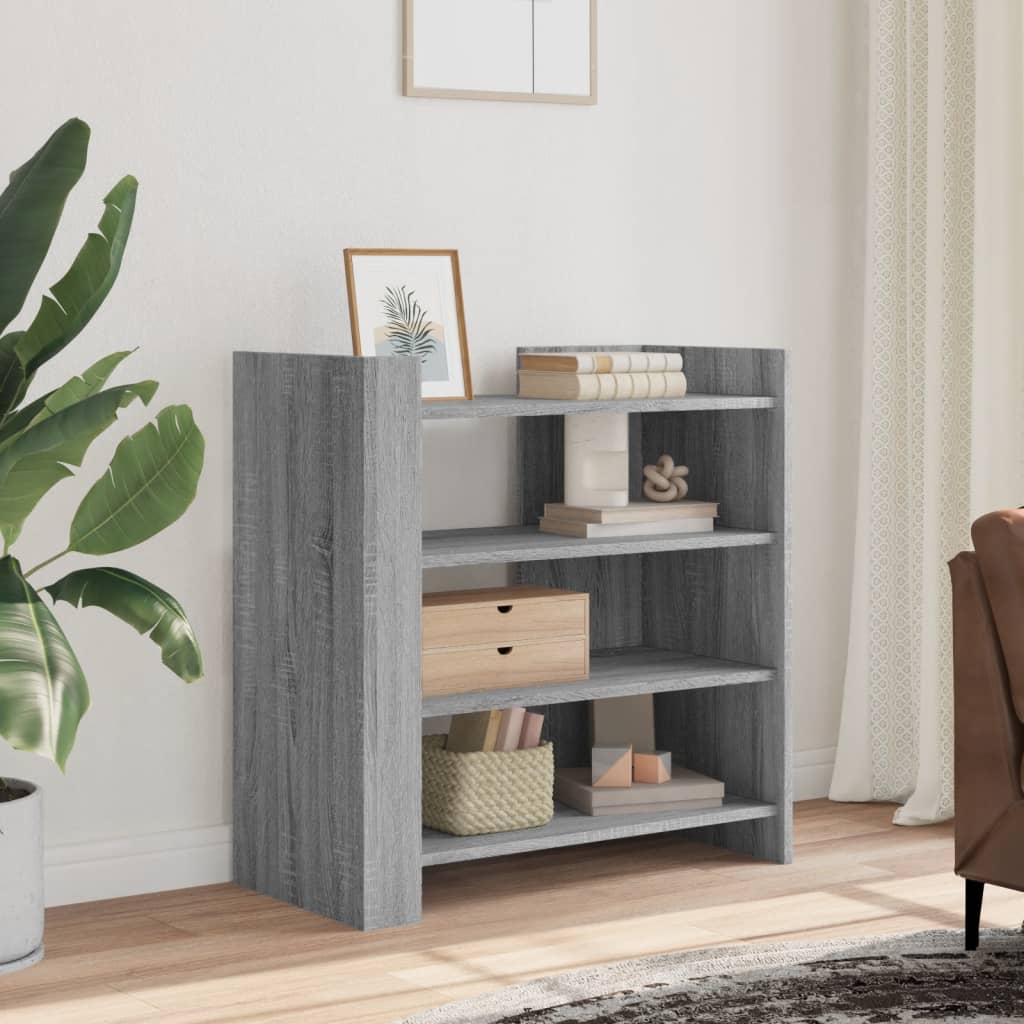 Dressoir 73,5x35x75 cm bewerkt hout grijs sonoma eikenkleurig is nu te koop bij PeponiXL, paradijselijk wonen!