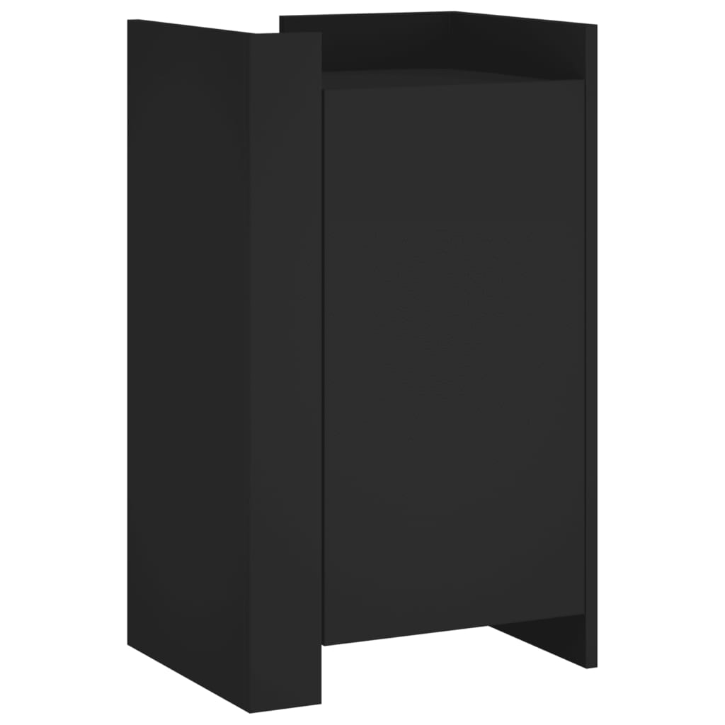 Dressoir 45x35x75 cm bewerkt hout zwart is nu te koop bij PeponiXL, paradijselijk wonen!
