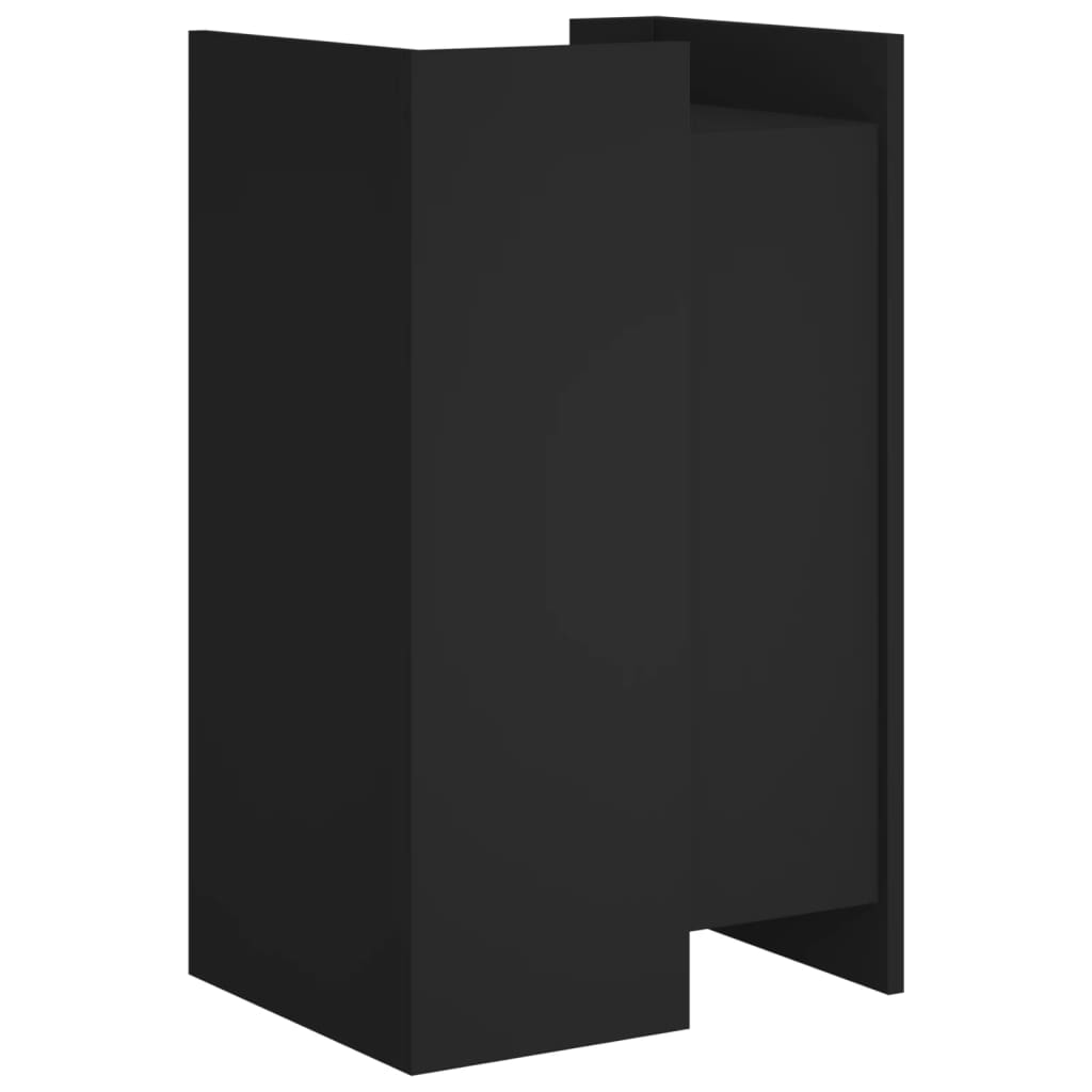 Dressoir 45x35x75 cm bewerkt hout zwart is nu te koop bij PeponiXL, paradijselijk wonen!