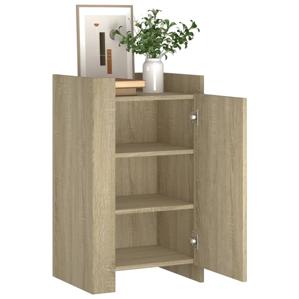 Dressoir 45x35x75 cm bewerkt hout sonoma eikenkleurig is nu te koop bij PeponiXL, paradijselijk wonen!