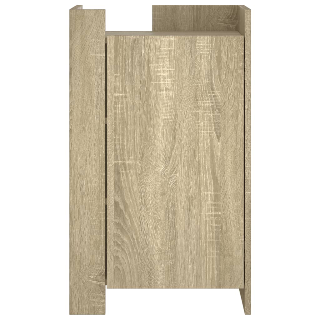 Dressoir 45x35x75 cm bewerkt hout sonoma eikenkleurig is nu te koop bij PeponiXL, paradijselijk wonen!
