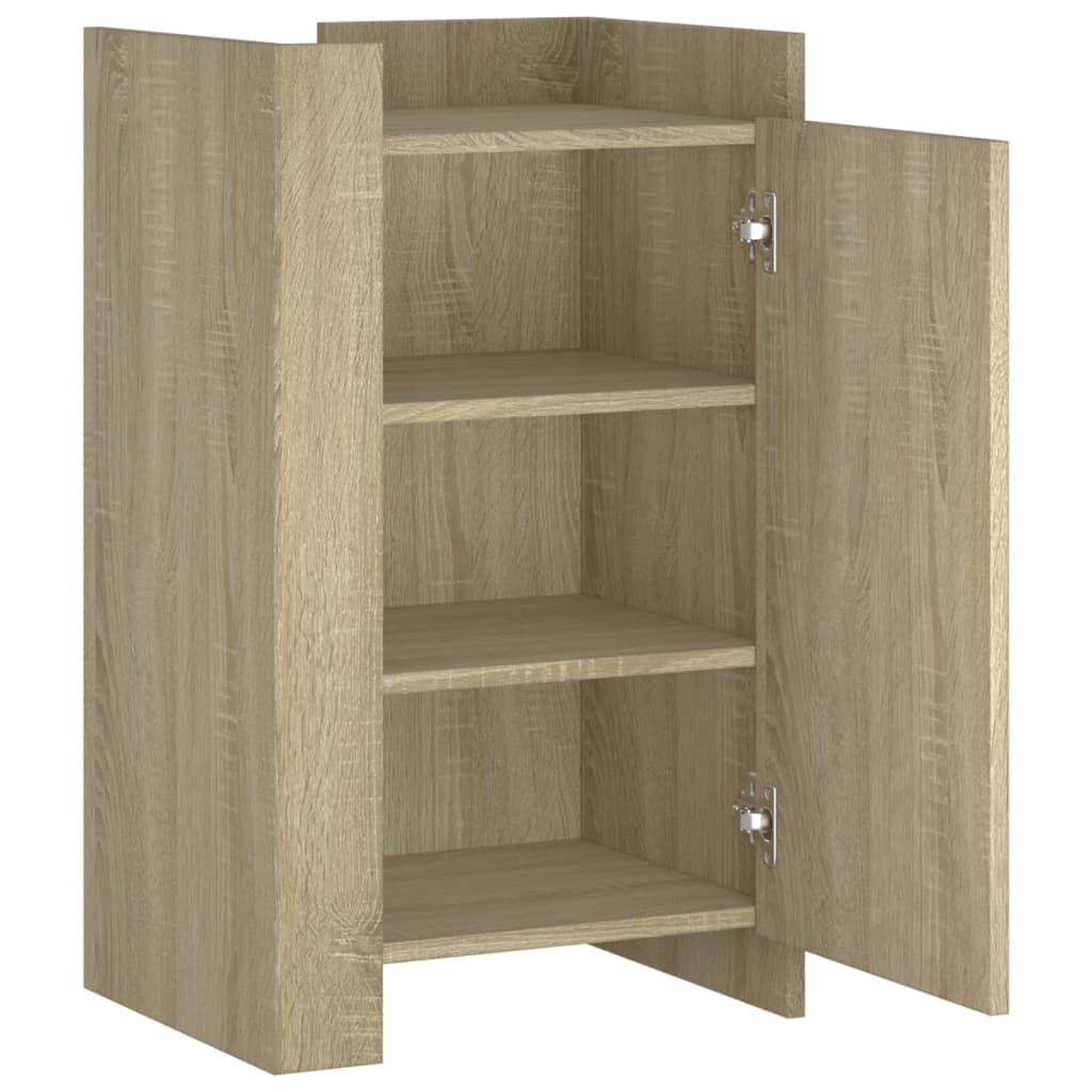 Dressoir 45x35x75 cm bewerkt hout sonoma eikenkleurig is nu te koop bij PeponiXL, paradijselijk wonen!