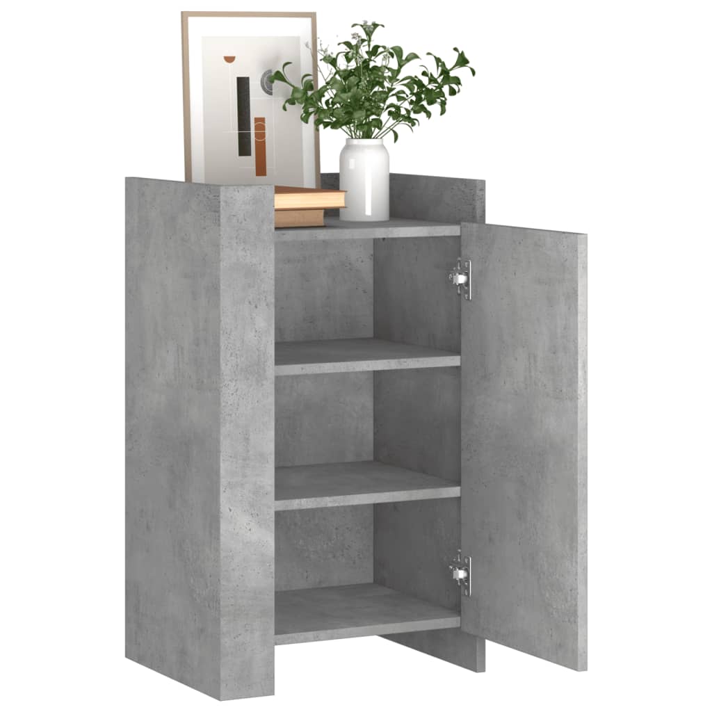 Dressoir 45x35x75 cm bewerkt hout betongrijs is nu te koop bij PeponiXL, paradijselijk wonen!
