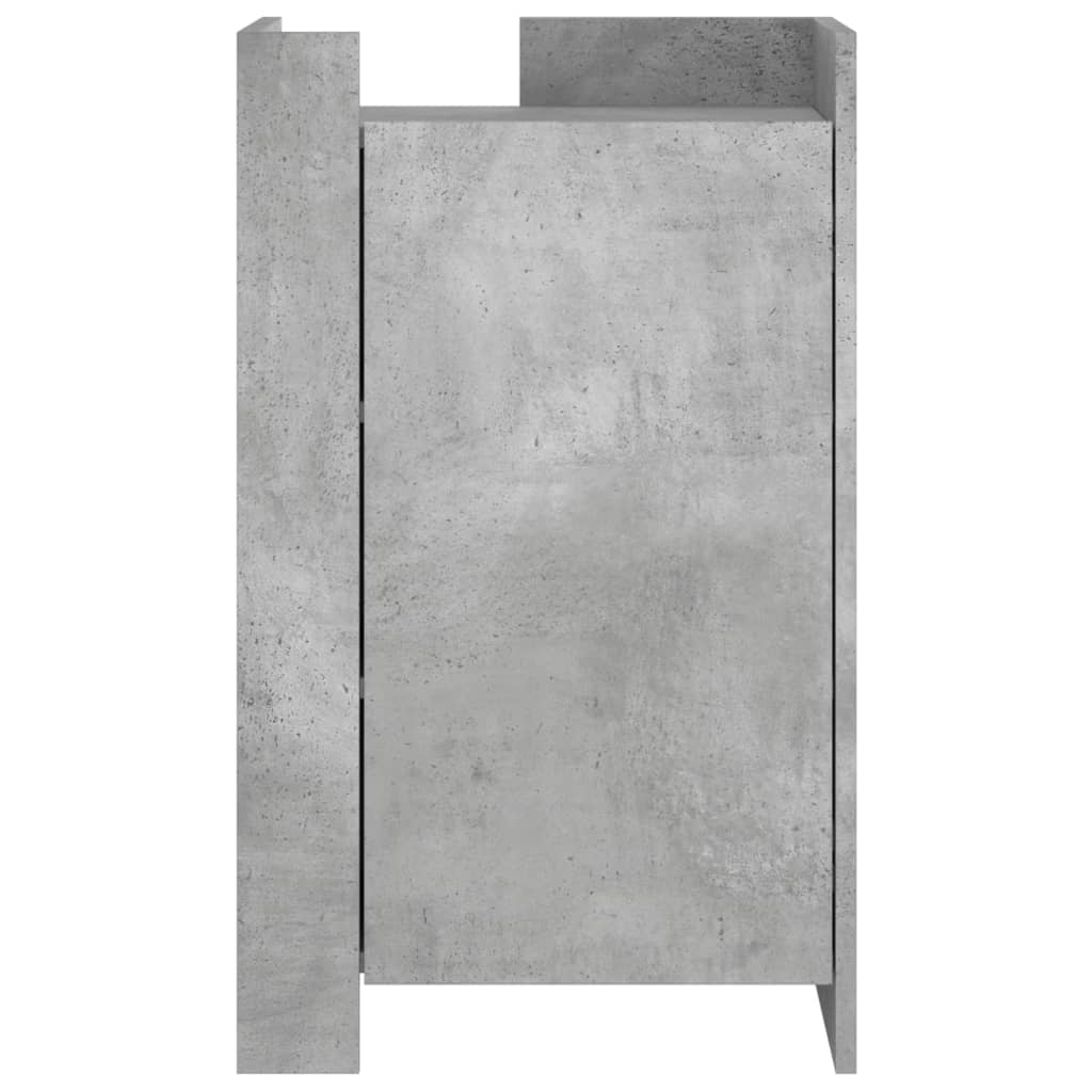 Dressoir 45x35x75 cm bewerkt hout betongrijs is nu te koop bij PeponiXL, paradijselijk wonen!