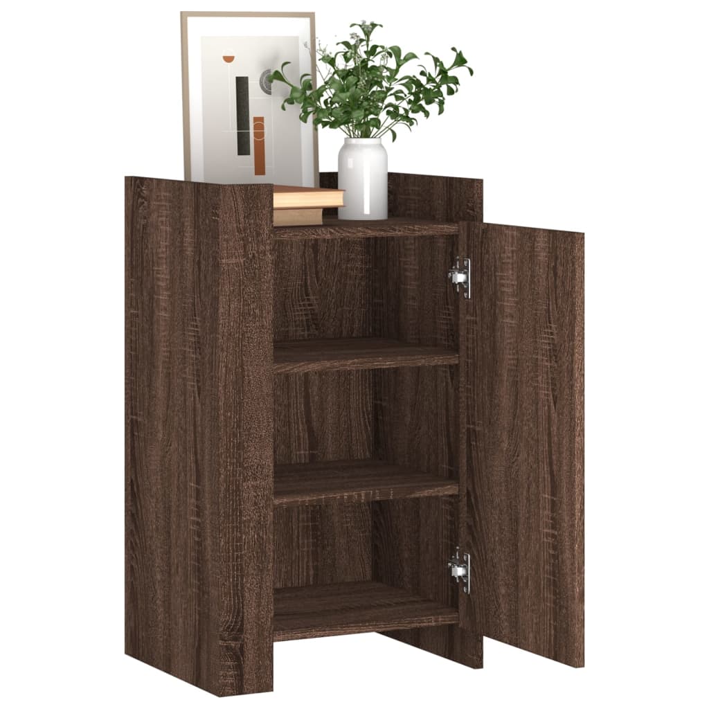 Dressoir 45x35x75 cm bewerkt hout bruin eikenkleurig is nu te koop bij PeponiXL, paradijselijk wonen!