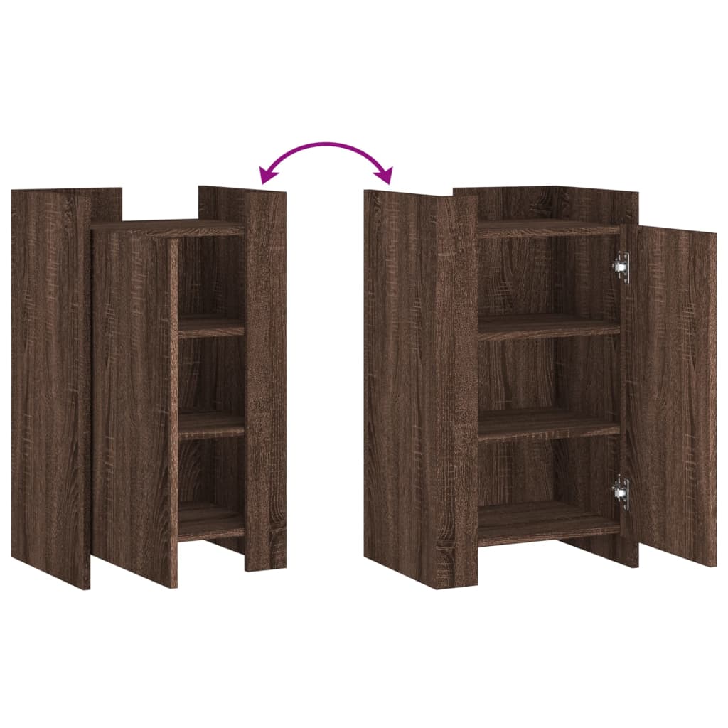 Dressoir 45x35x75 cm bewerkt hout bruin eikenkleurig is nu te koop bij PeponiXL, paradijselijk wonen!
