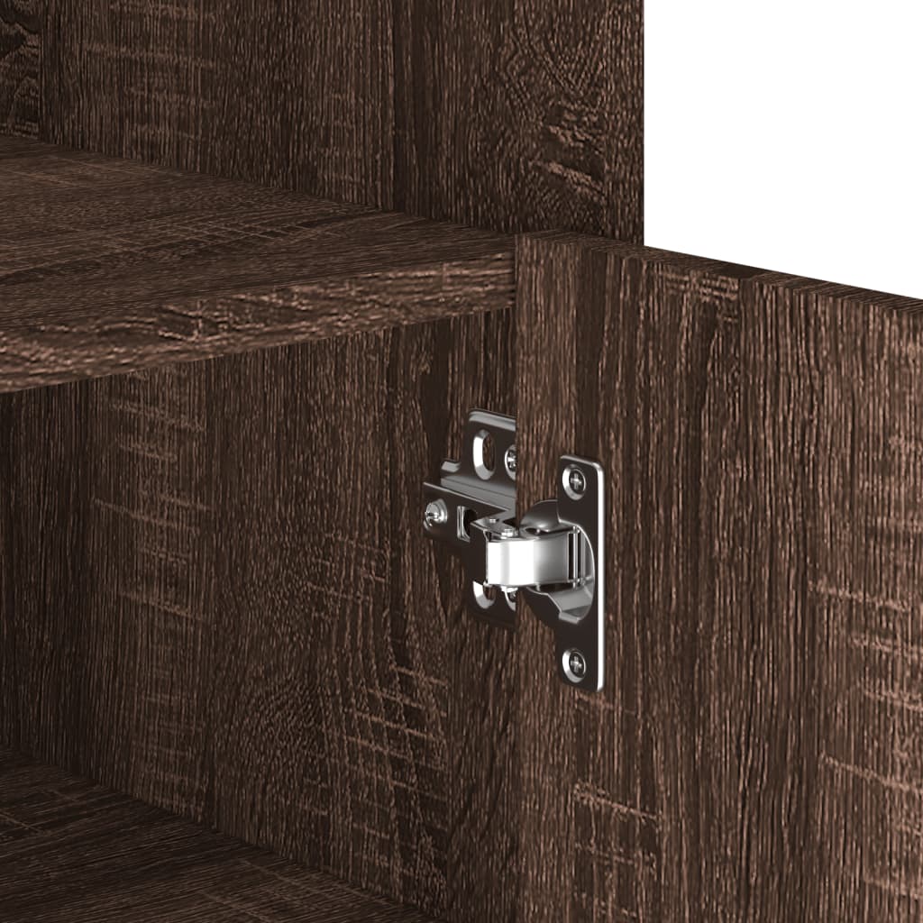 Dressoir 45x35x75 cm bewerkt hout bruin eikenkleurig is nu te koop bij PeponiXL, paradijselijk wonen!