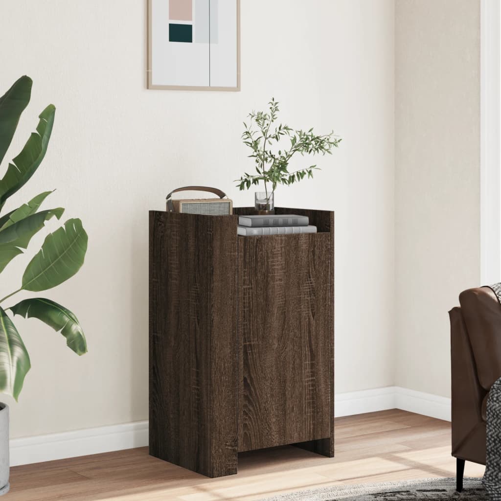 Dressoir 45x35x75 cm bewerkt hout bruin eikenkleurig is nu te koop bij PeponiXL, paradijselijk wonen!